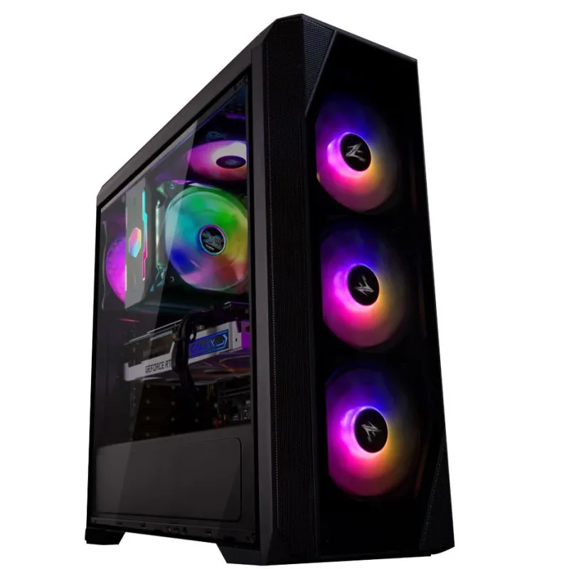 Zalman N5 TF ATX, RGB fan x4, T-G