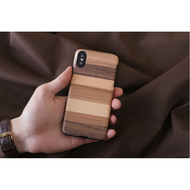 MAN&WOOD SmartPhone case iPhone X-XS sabbia black