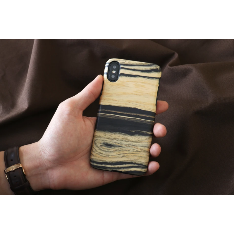 MAN&WOOD SmartPhone case iPhone X-XS white ebony black