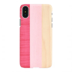 MAN&WOOD SmartPhone case iPhone X-XS pink pie white