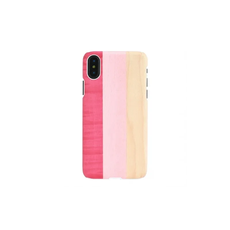 MAN&WOOD SmartPhone case iPhone X-XS pink pie white