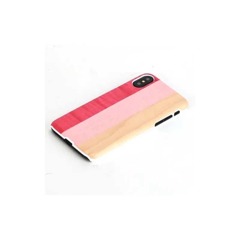 MAN&WOOD SmartPhone case iPhone X-XS pink pie white