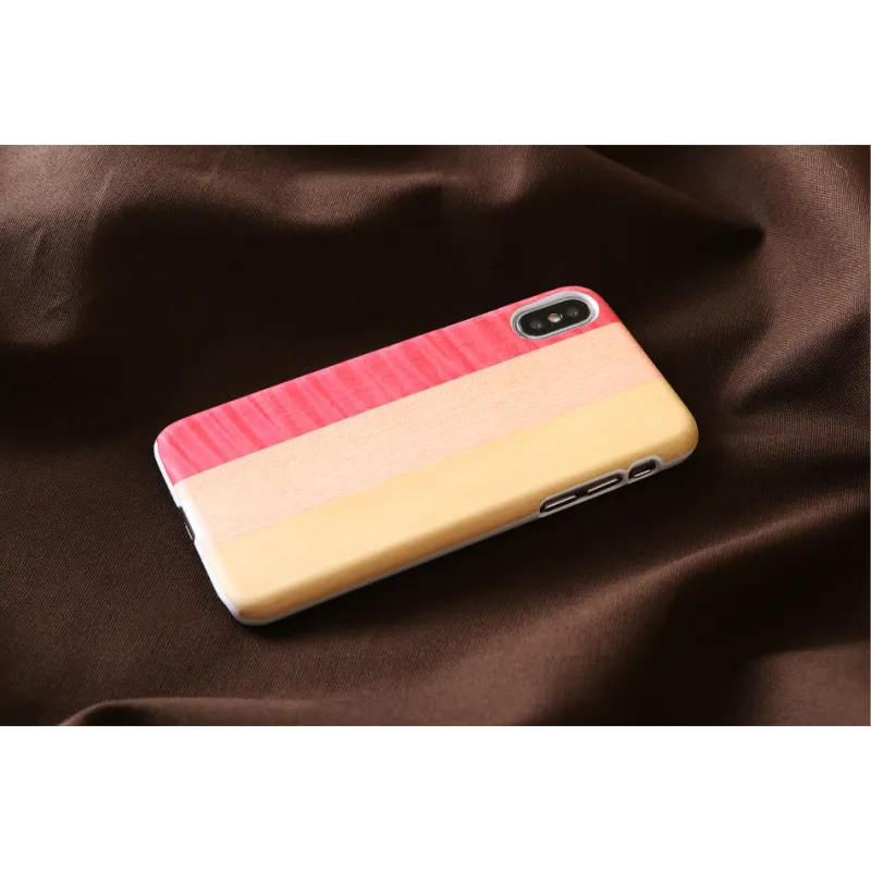 MAN&WOOD SmartPhone case iPhone X-XS pink pie white