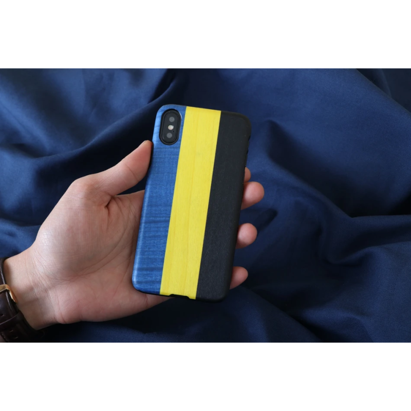 MAN&WOOD SmartPhone case iPhone X-XS dandy blue black