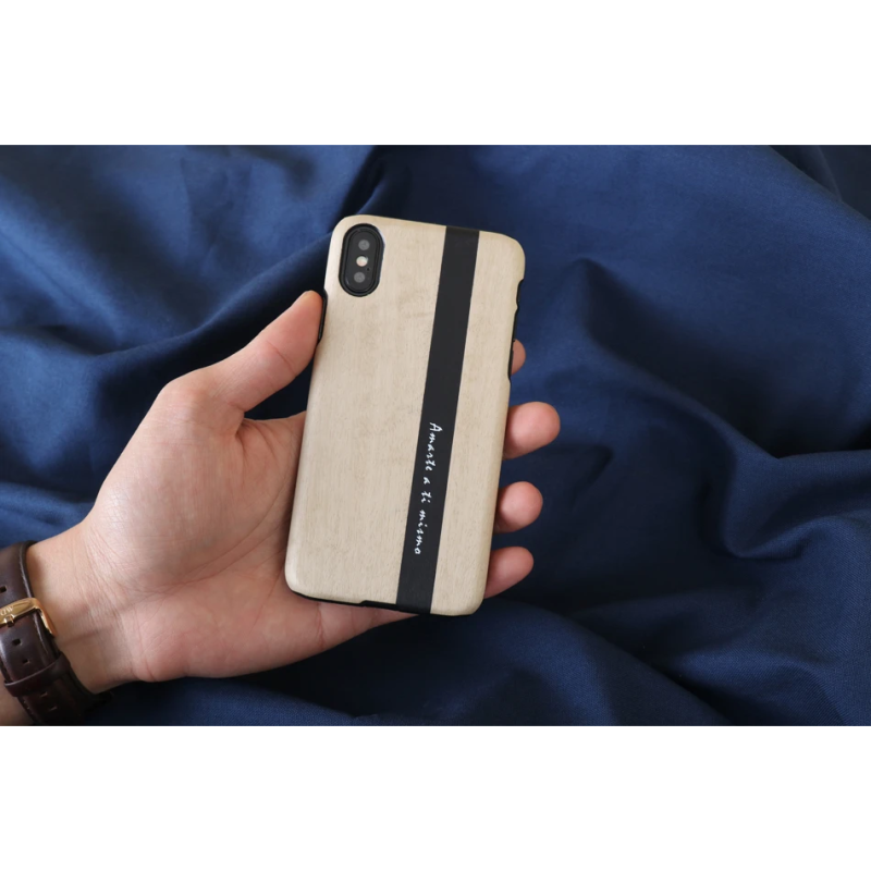 MAN&WOOD SmartPhone case iPhone X-XS diario black