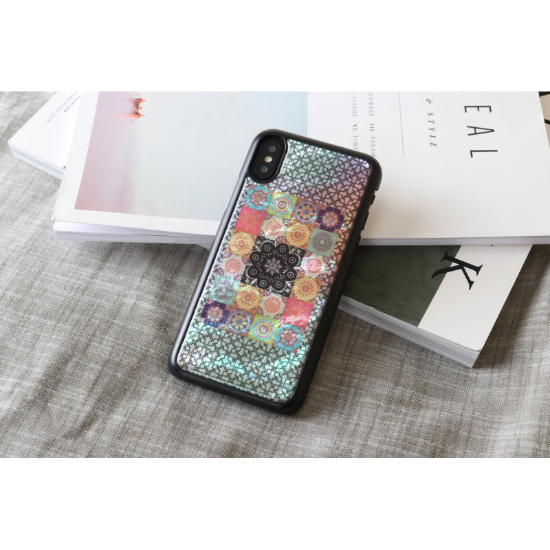 iKins SmartPhone case iPhone XS-S flower garden black