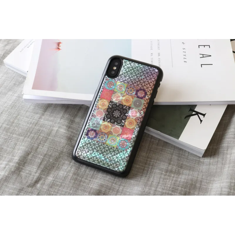 iKins SmartPhone case iPhone XS-S flower garden black