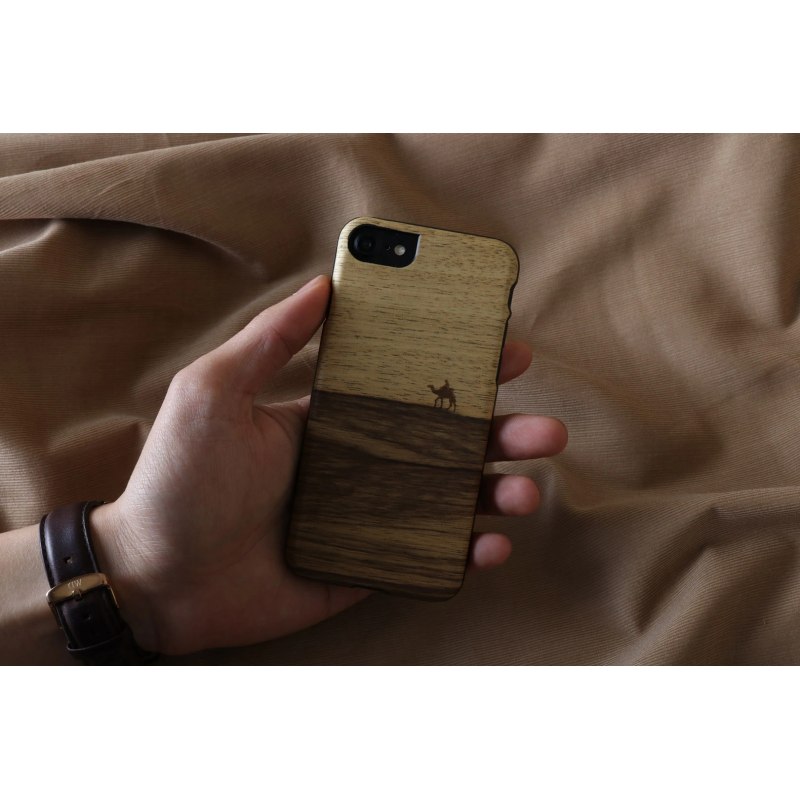 MAN&WOOD case for iPhone 7-8 terra black
