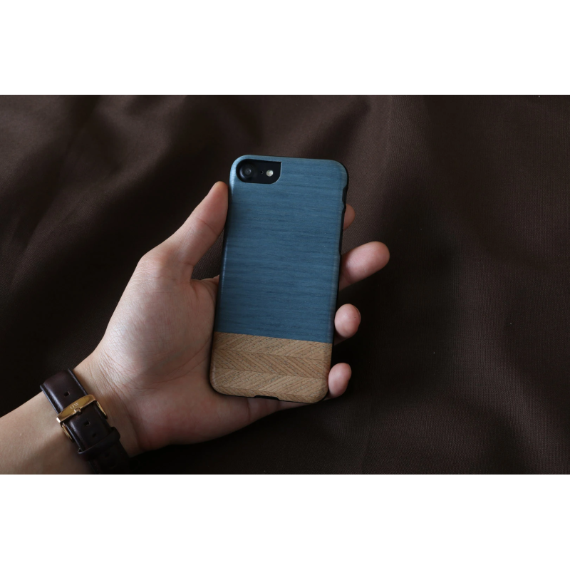 MAN&WOOD case for iPhone 7-8 denim black