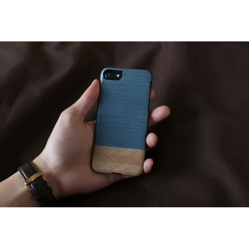 MAN&WOOD case for iPhone 7-8 denim black
