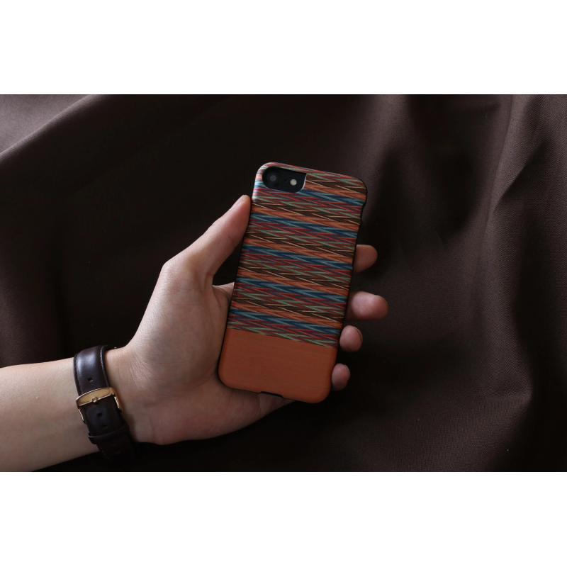 MAN&WOOD case for iPhone 7-8 browny check black