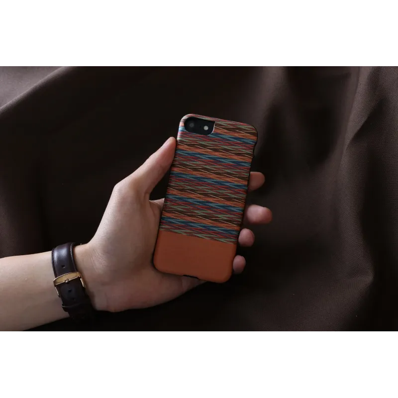 MAN&WOOD case for iPhone 7-8 browny check black