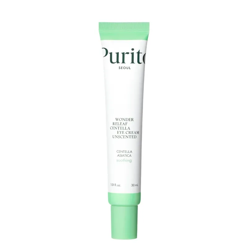PURITO SEOUL Wonder Releaf krēms ādai ap acīm ar Centella Asiatica ekstraktu, bez aromāta 30ml