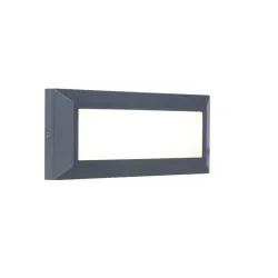 Sieninis lauko šviestuvas Lutec Helena, 10W, LED, IP54, antracito sp., 23 cm x 10.1 cm