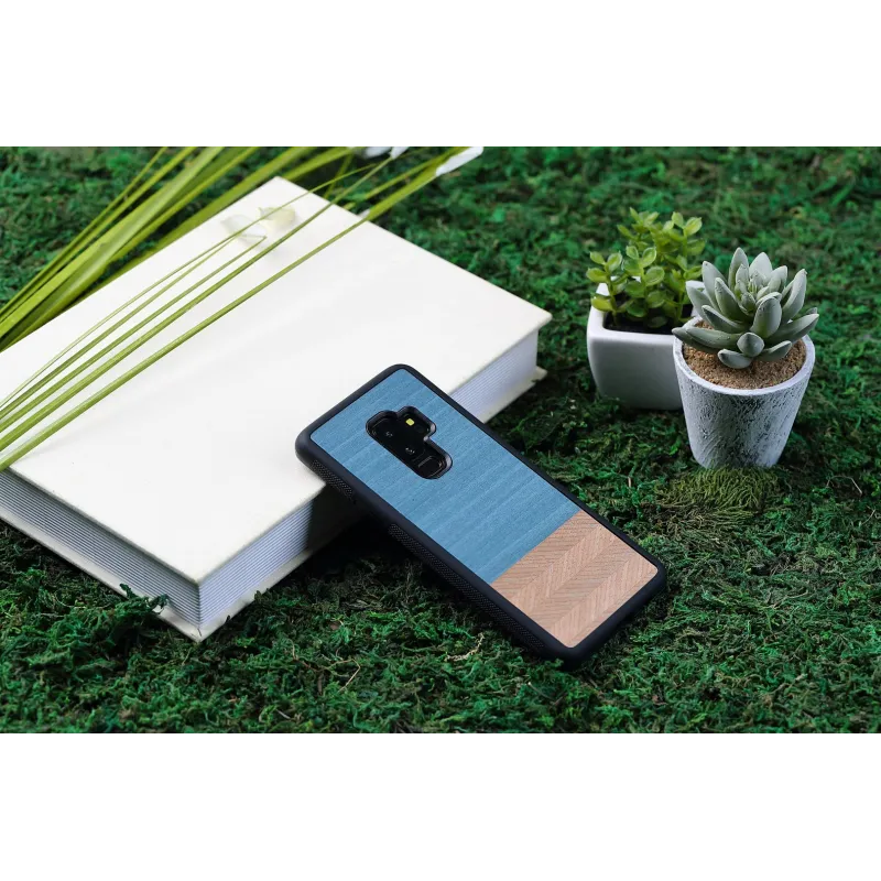 MAN&WOOD SmartPhone case Galaxy S9 Plus denim black