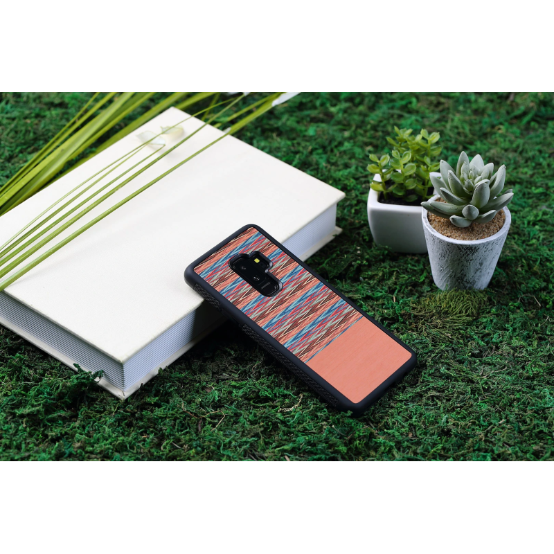 MAN&WOOD SmartPhone case Galaxy S9 Plus browny check black