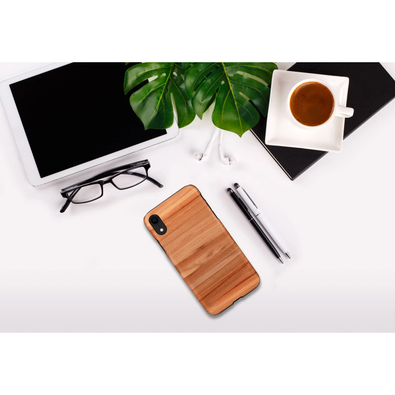 MAN&WOOD SmartPhone case iPhone XR cappuccino black