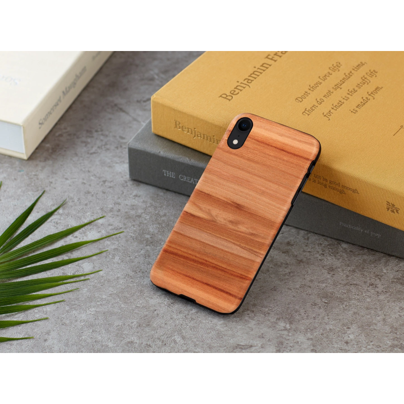 MAN&WOOD SmartPhone case iPhone XR cappuccino black