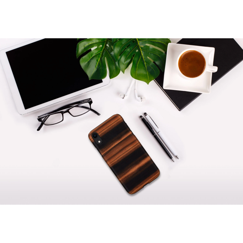 MAN&WOOD SmartPhone case iPhone XR ebony black