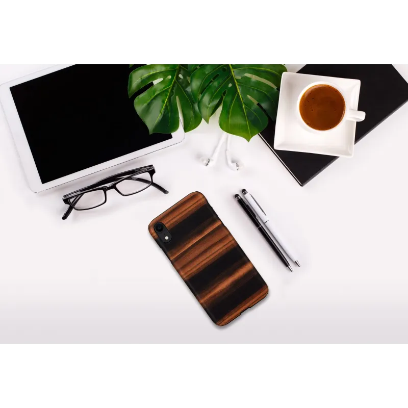 MAN&WOOD SmartPhone case iPhone XR ebony black