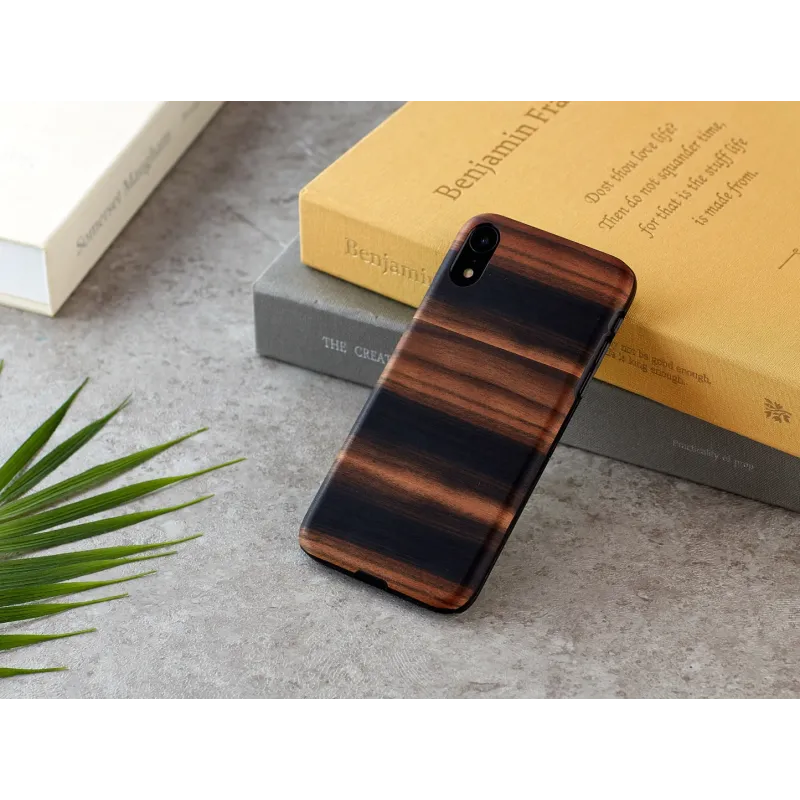 MAN&WOOD SmartPhone case iPhone XR ebony black