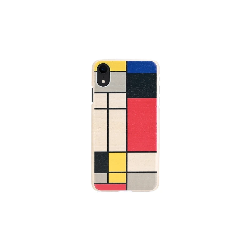MAN&WOOD SmartPhone case iPhone XR mondrian wood white