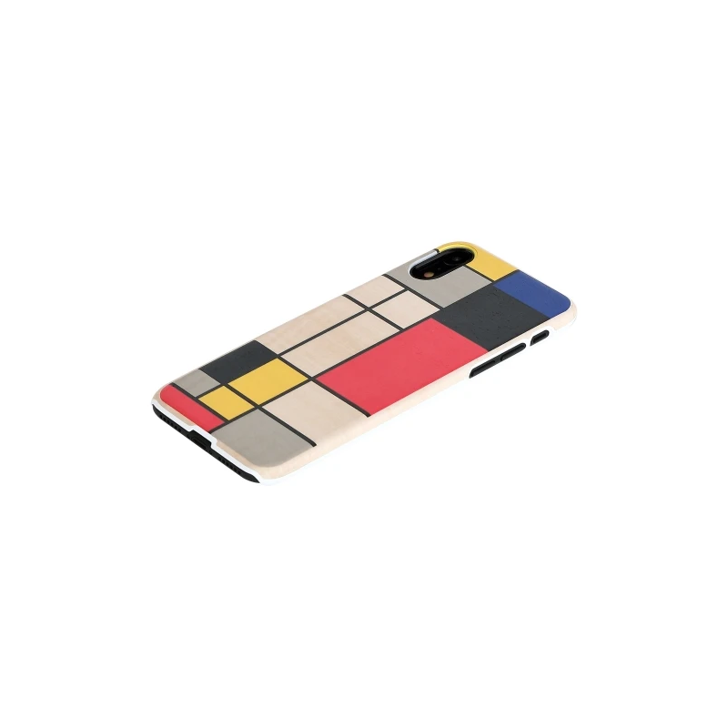 MAN&WOOD SmartPhone case iPhone XR mondrian wood white