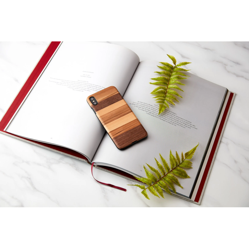 MAN&WOOD SmartPhone case iPhone XS Max sabbia black