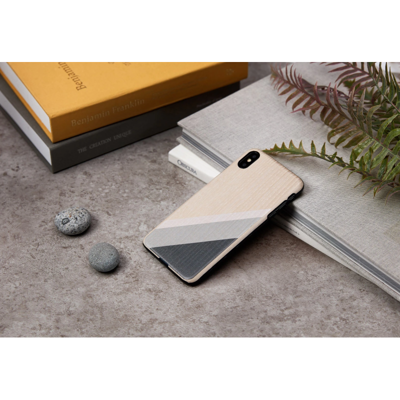 MAN&WOOD SmartPhone case iPhone XS Max gray suit black