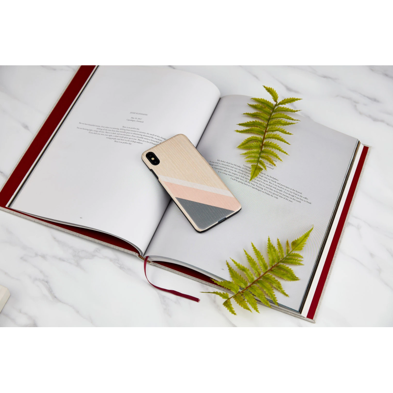 MAN&WOOD SmartPhone case iPhone XS Max pink suit black
