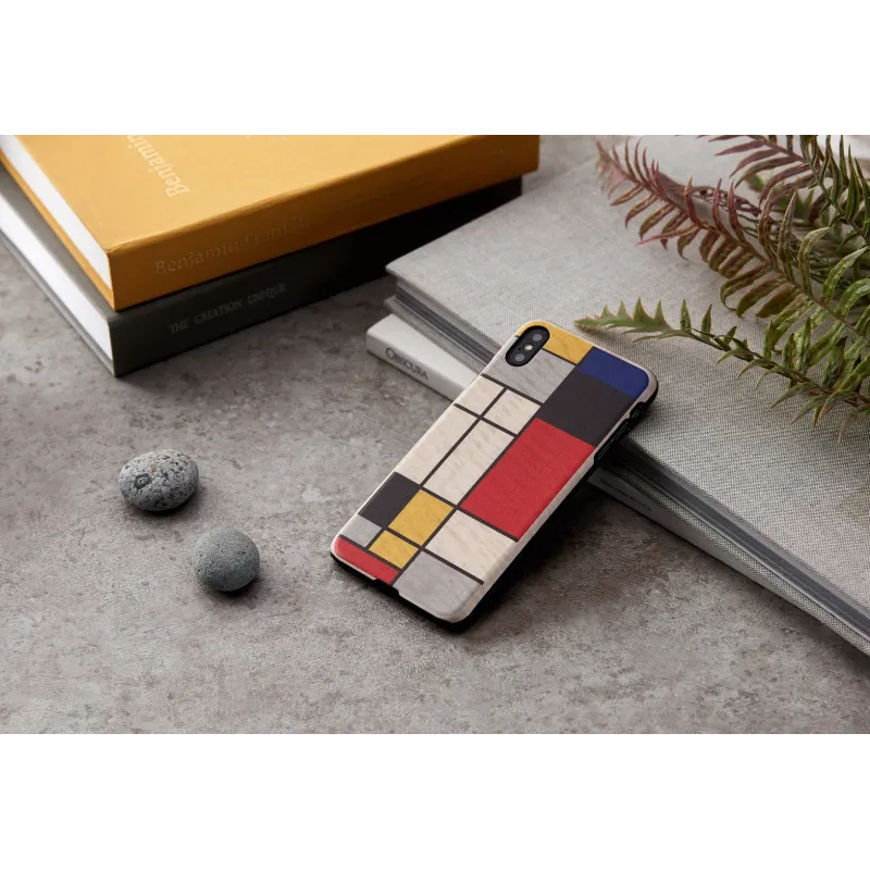 MAN&WOOD SmartPhone case iPhone XS Max modrian wood white
