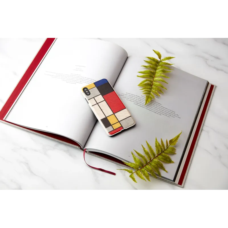 MAN&WOOD SmartPhone case iPhone XS Max modrian wood white