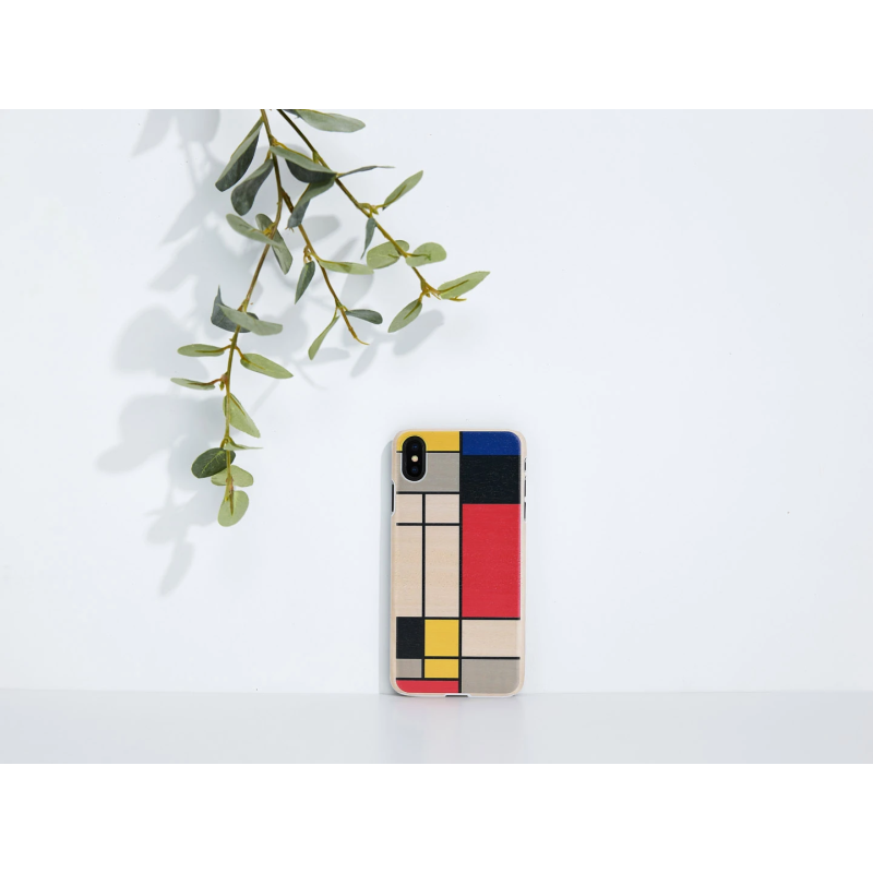 MAN&WOOD SmartPhone case iPhone XS Max modrian wood white