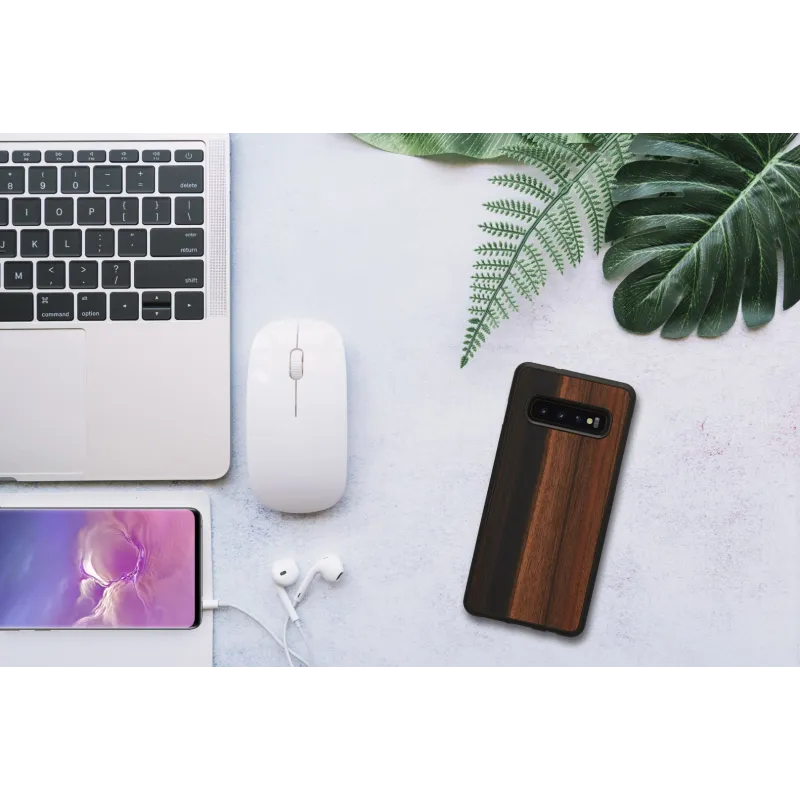 MAN&WOOD SmartPhone case Galaxy S10 ebony black