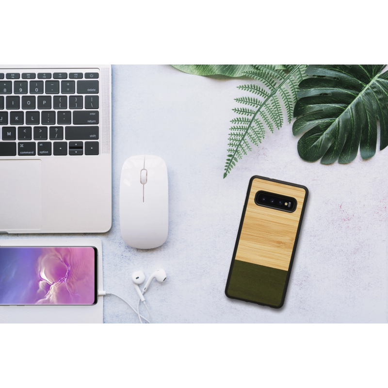 MAN&WOOD SmartPhone case Galaxy S10 bamboo forest black