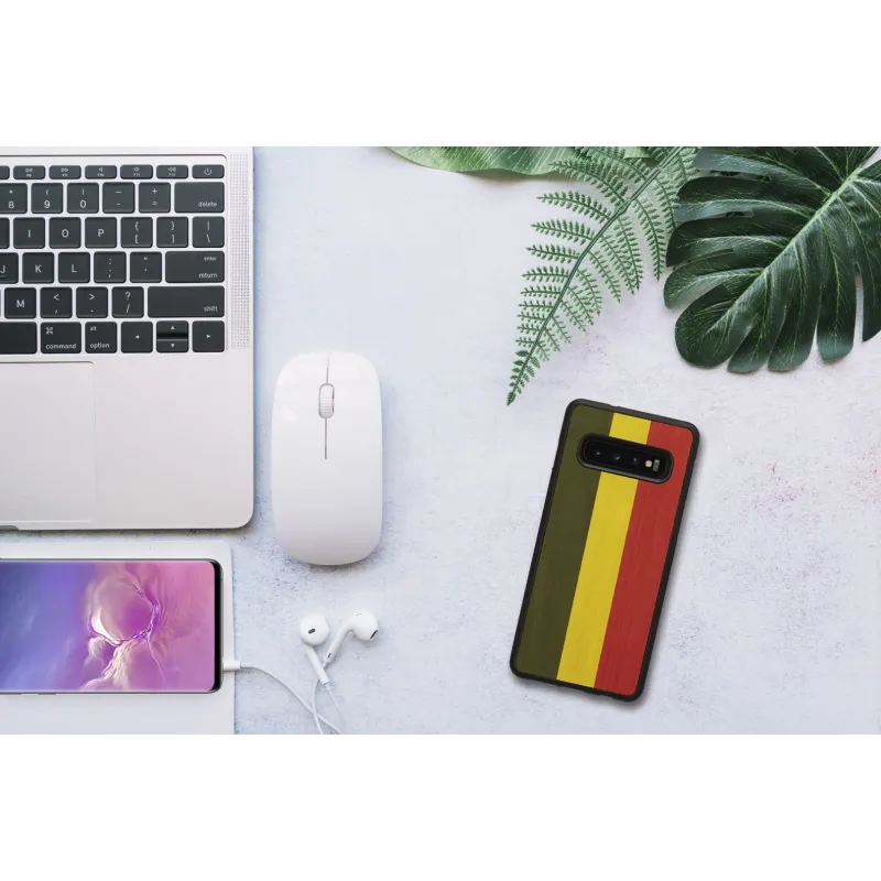 MAN&WOOD SmartPhone case Galaxy S10 reggae black