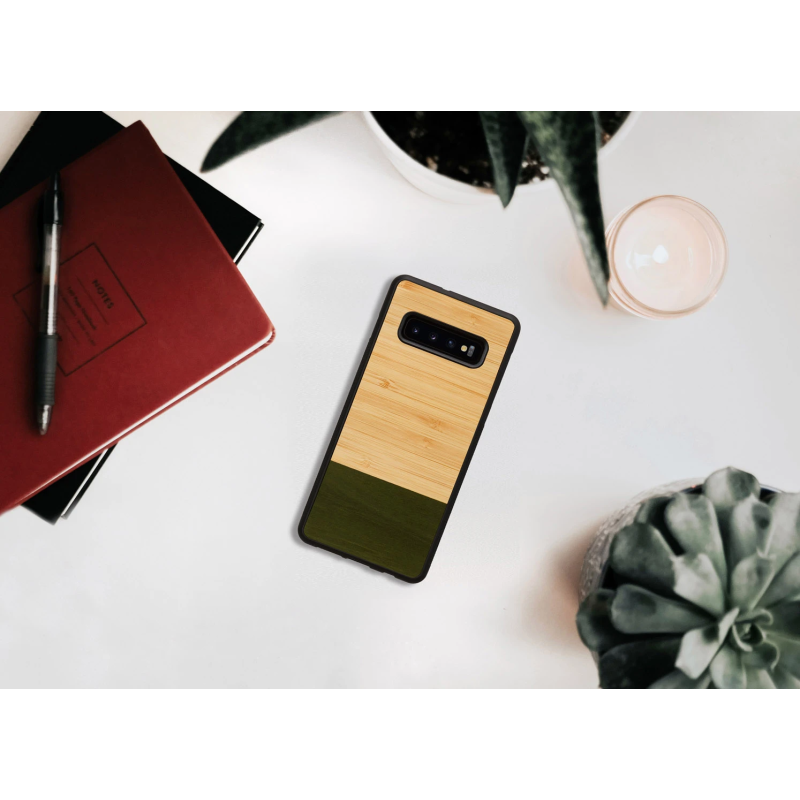 MAN&WOOD SmartPhone case Galaxy S10 Plus bamboo forest black