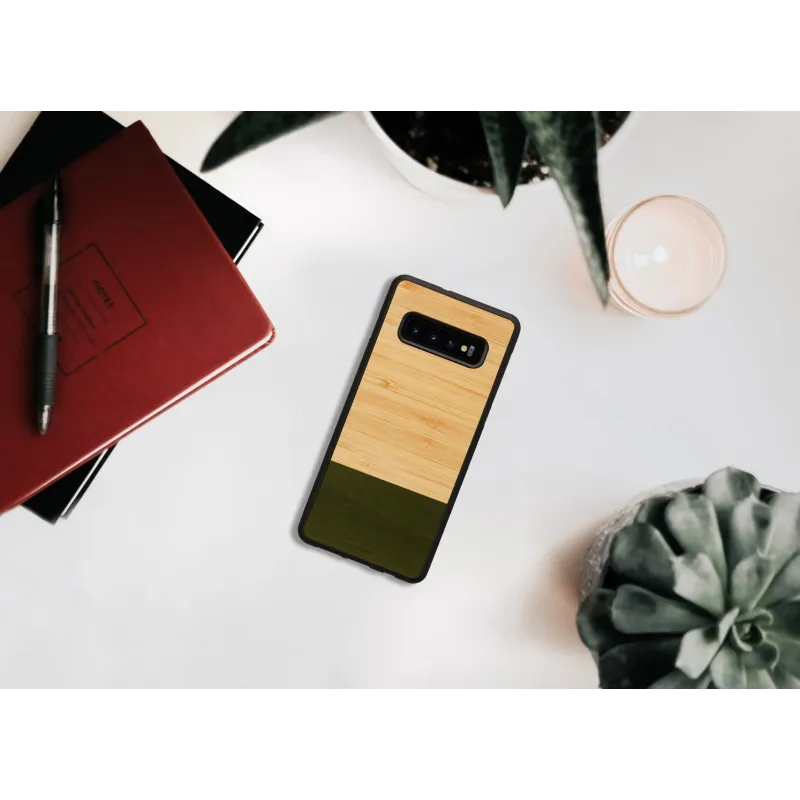 MAN&WOOD SmartPhone case Galaxy S10 Plus bamboo forest black