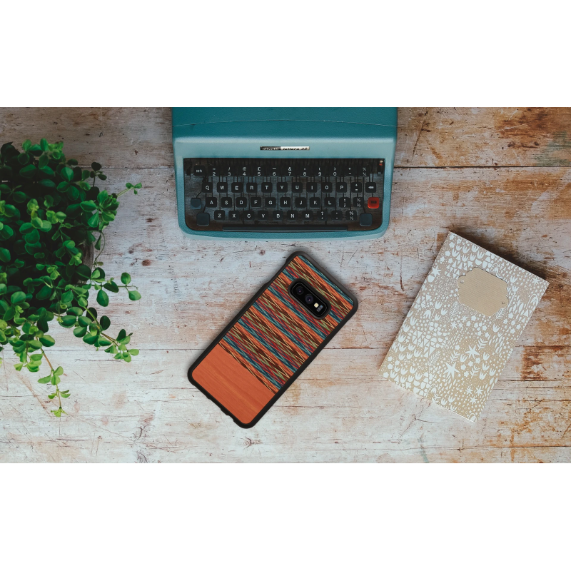 MAN&WOOD SmartPhone case Galaxy S10e browny check black