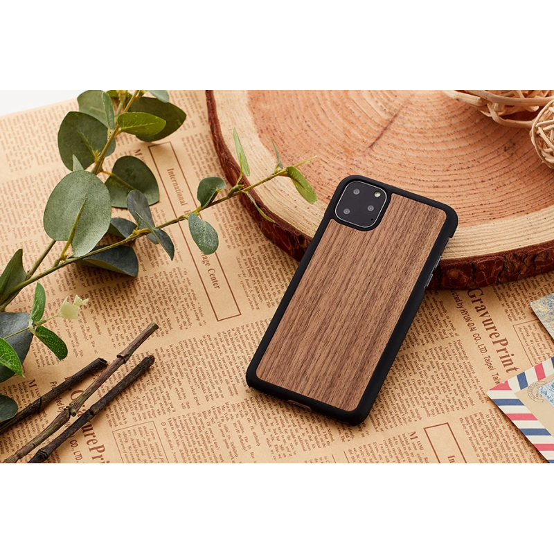 MAN&WOOD SmartPhone case iPhone 11 Pro black walnut black