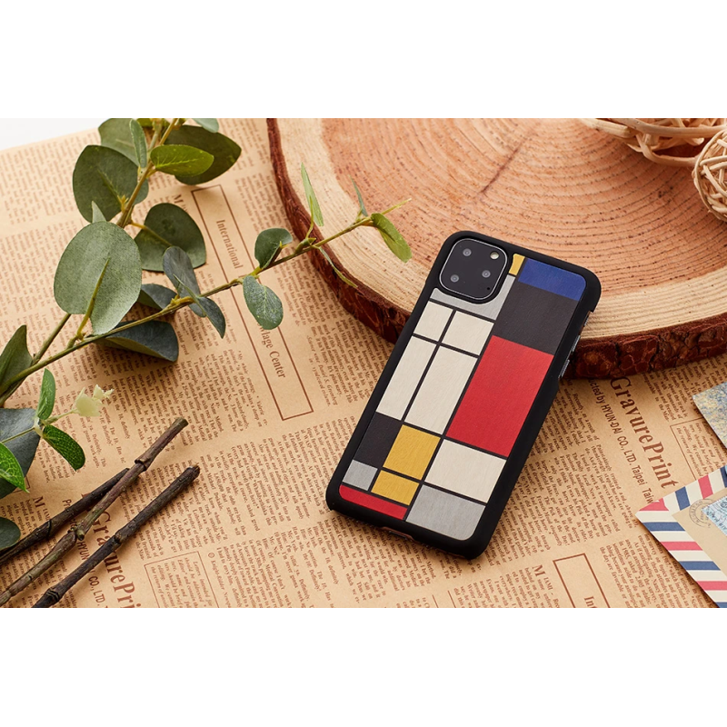 MAN&WOOD SmartPhone case iPhone 11 Pro mondrian wood black