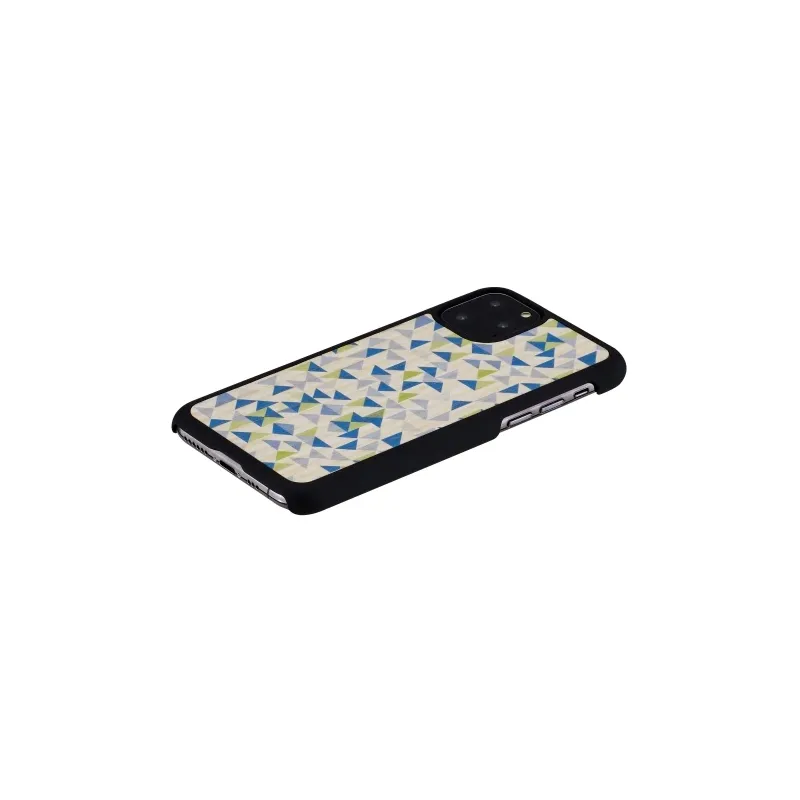 MAN&WOOD SmartPhone case iPhone 11 Pro blue triangle black