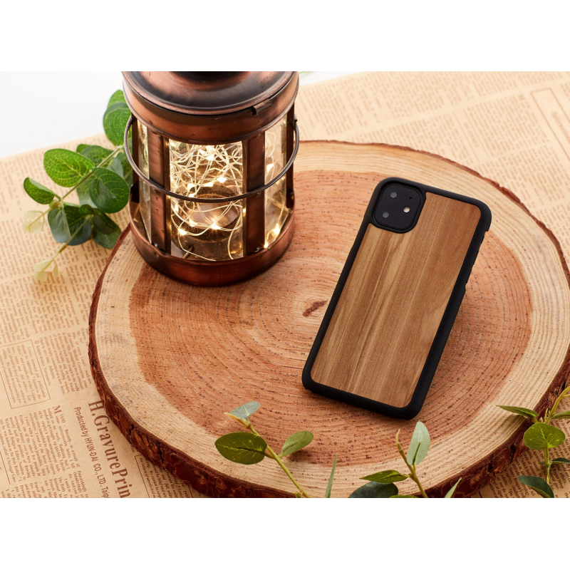 MAN&WOOD SmartPhone case iPhone 11 cappuccino black