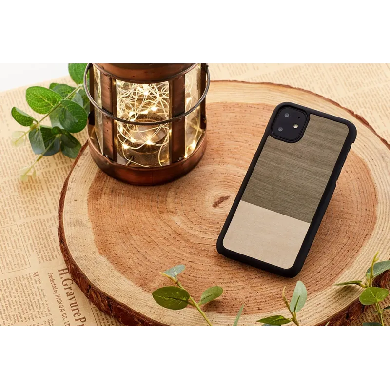 MAN&WOOD SmartPhone case iPhone 11 einstein black