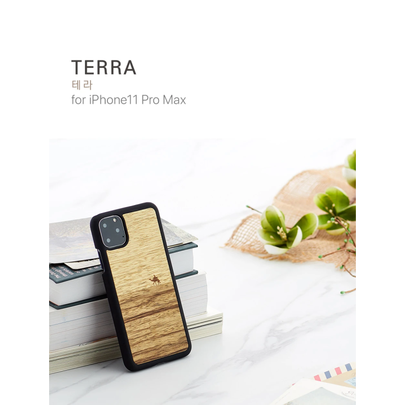 MAN&WOOD SmartPhone case iPhone 11 Pro Max terra black