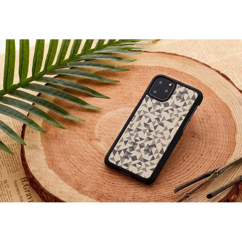 MAN&WOOD SmartPhone case iPhone 11 Pro Max mono triangle black