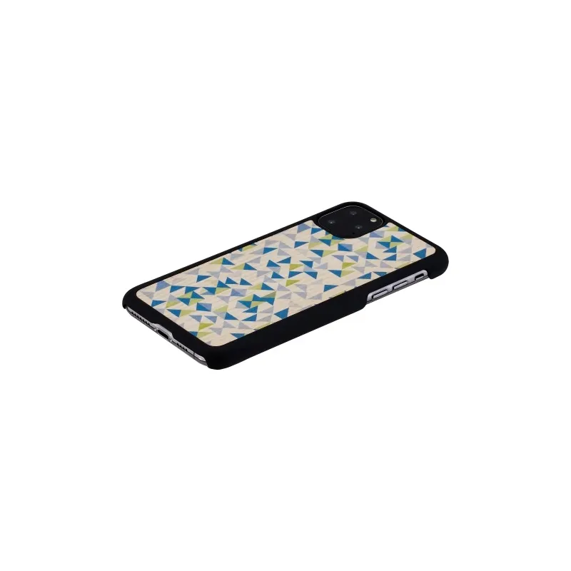 MAN&WOOD SmartPhone case iPhone 11 Pro Max blue triangle black