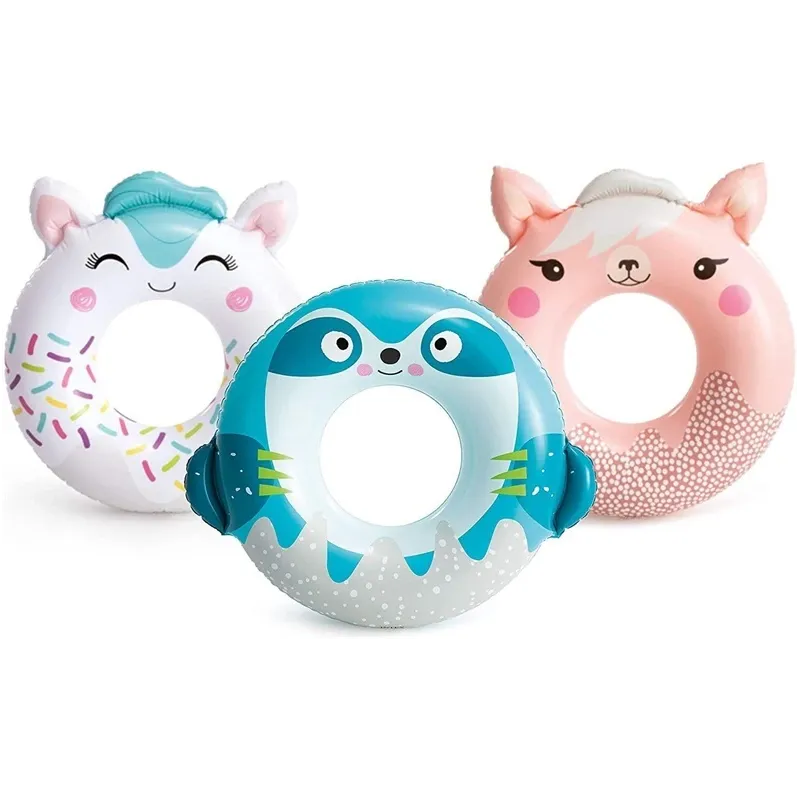 Pripučiamasis ratas INTEX ANIMAL TUBE. įv. spalvų. DIA 84 cm