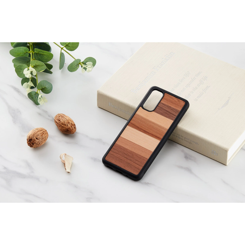 MAN&WOOD case for Galaxy S20 sabbia black
