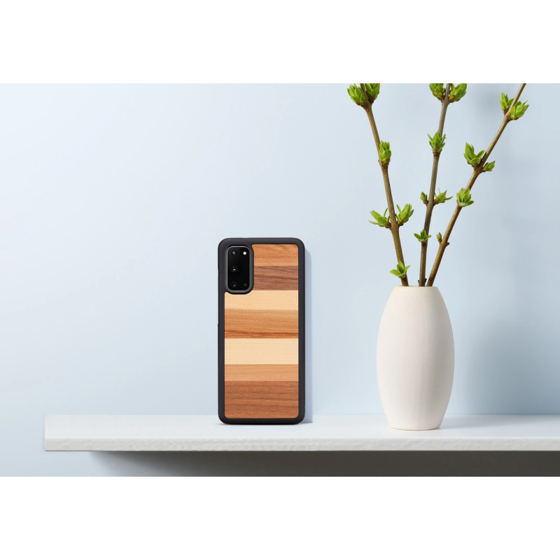 MAN&WOOD case for Galaxy S20 sabbia black